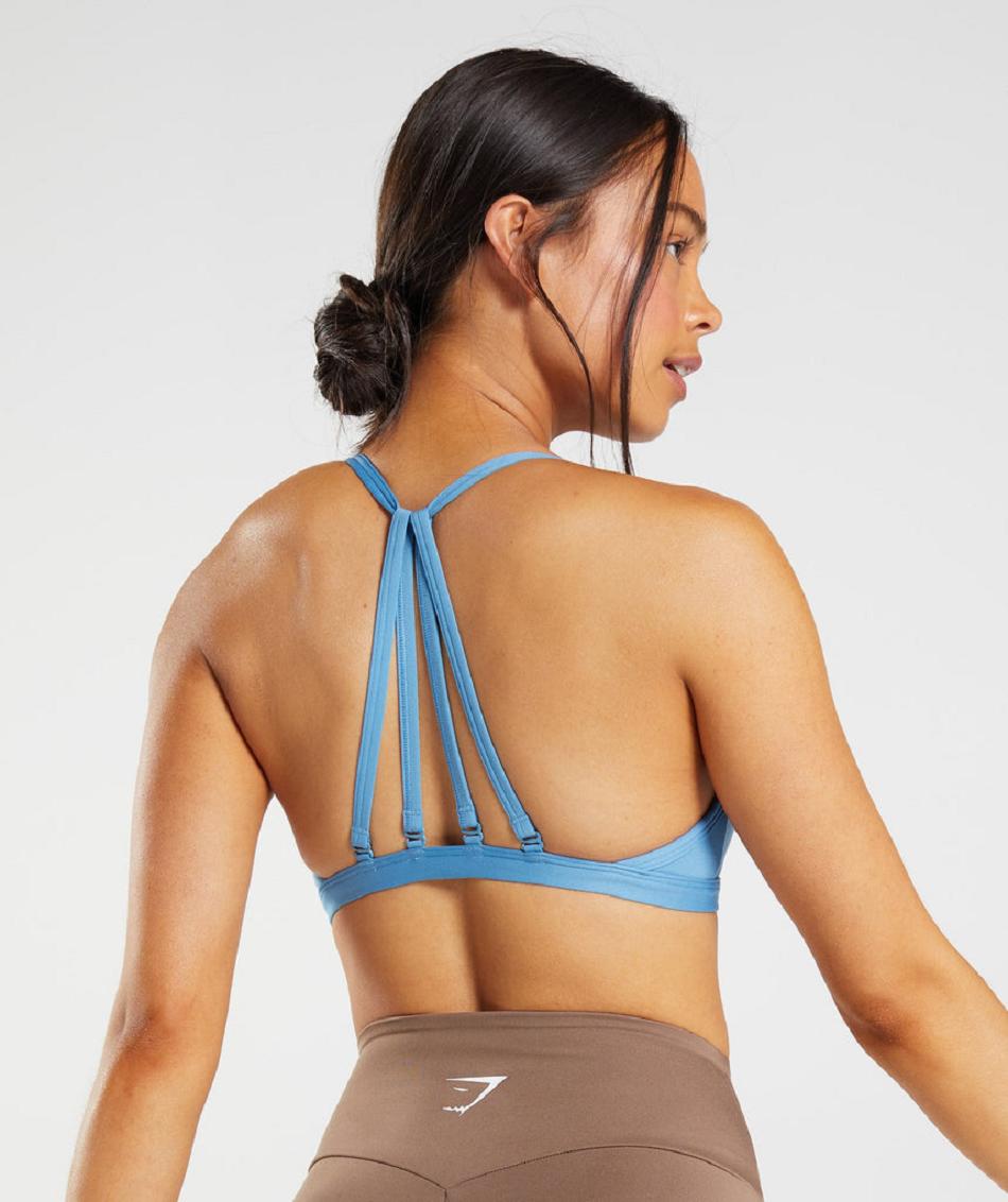 Sujetadores Deportivos Gymshark Minimal Mujer Azules | CO 2063GSO